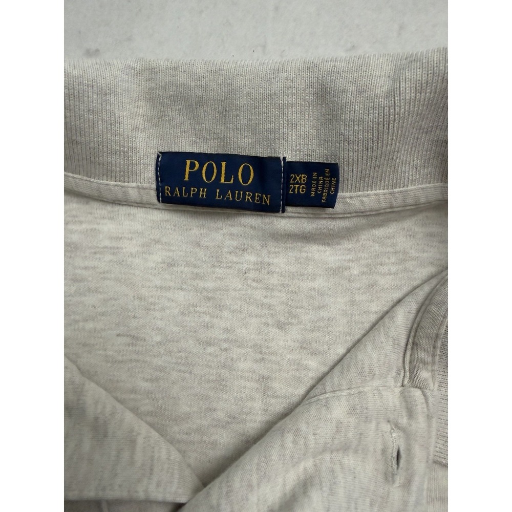 Polo Ralph Lauren Polo Golf Shirt Mens 2XB Gray Pony Casual Short Sleeve Soft - Picture 3 of 6